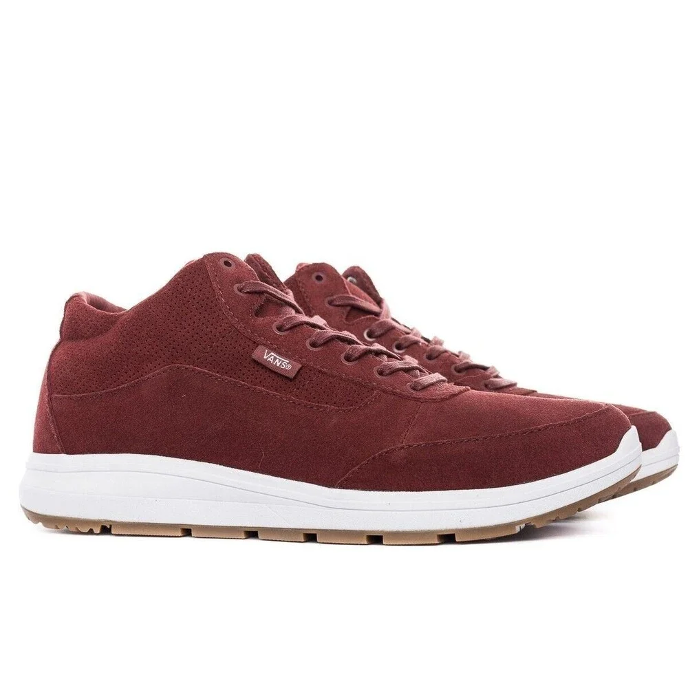 VANS Style 201 (Perf) Madder Brown White UltraCush Mens Size 8
